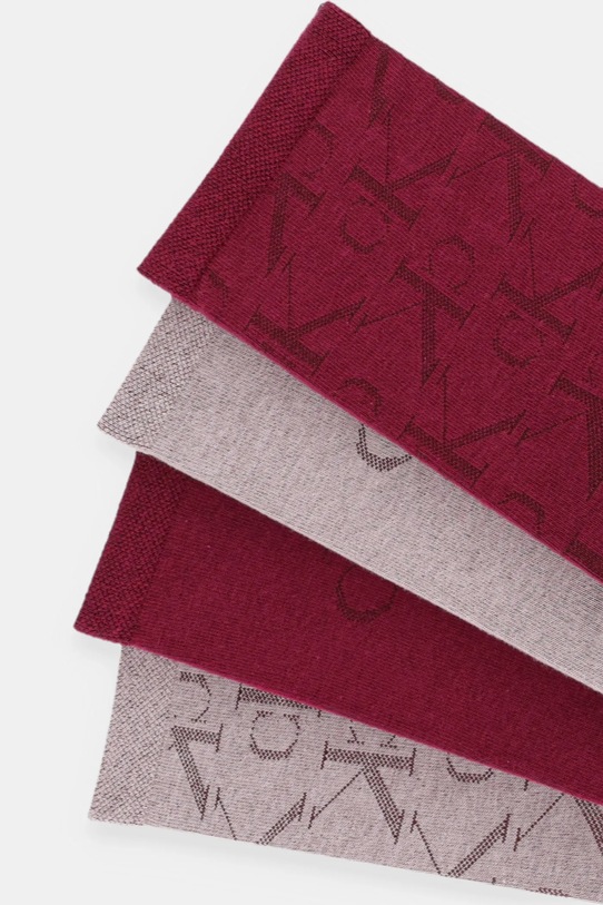 Ponožky Calvin Klein Jeans 4-pack 701235366 burgundské AW25