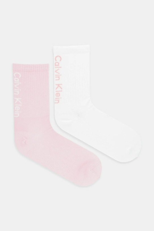 Ponožky Calvin Klein Jeans 2-pack dlouhé ponožky růžová 701235379