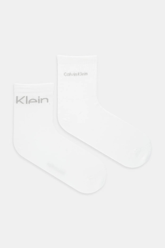 Calvin Klein Jeans zokni 2 pár hosszúszárú zokni fehér 701235518