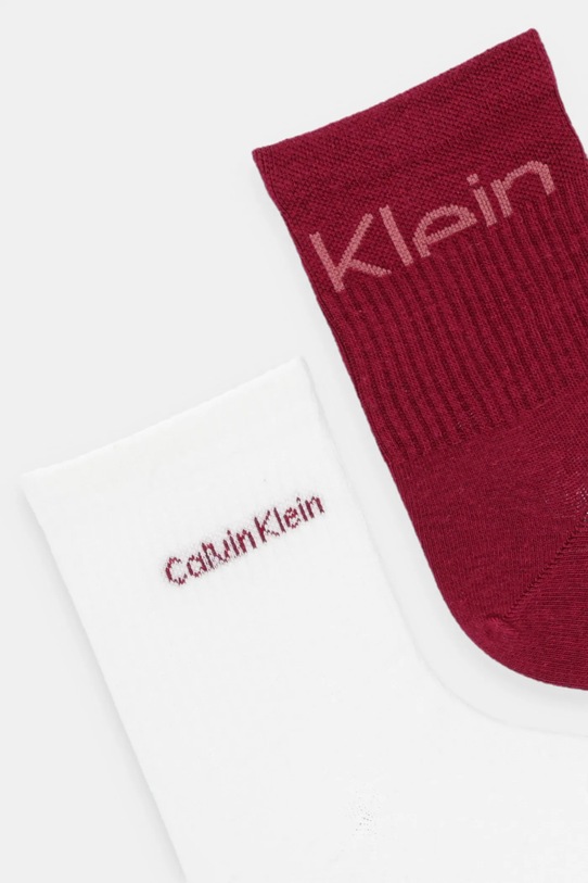 Ponožky Calvin Klein Jeans 2-pack 701235518 burgundské AW25