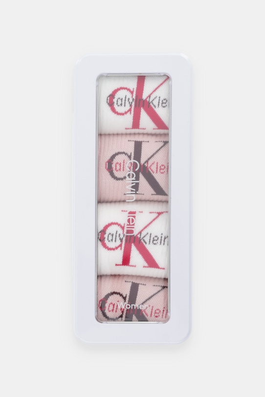 Ρούχα Κάλτσες Calvin Klein Jeans 4-pack 701235384 ροζ