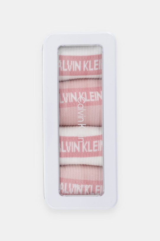 Odzież Calvin Klein Jeans skarpetki 4-pack 701235385 różowy