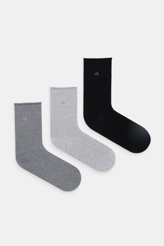 Calvin Klein skarpetki 3-pack skarpetki długie szary 701234368