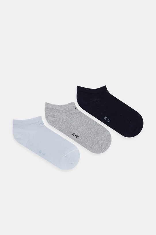 Calvin Klein stopki 3-pack skarpetki krótkie niebieski 701234369