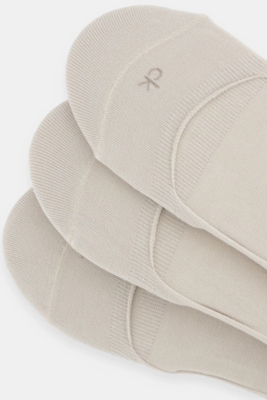 Calvin Klein skarpetki 3-pack 701234371 beżowy AW25