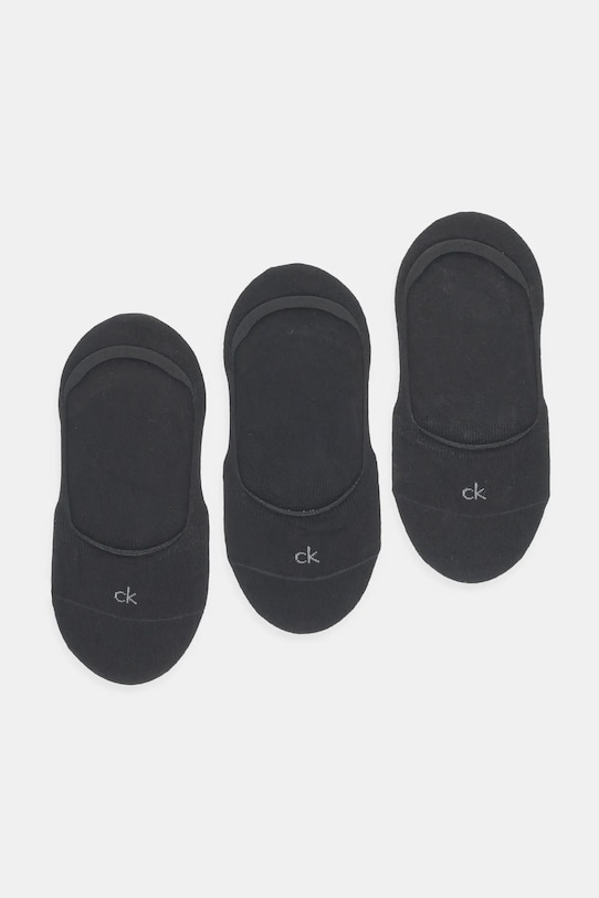 Κάλτσες Calvin Klein 3-pack κοντές κάλτσες μαύρο 701234371