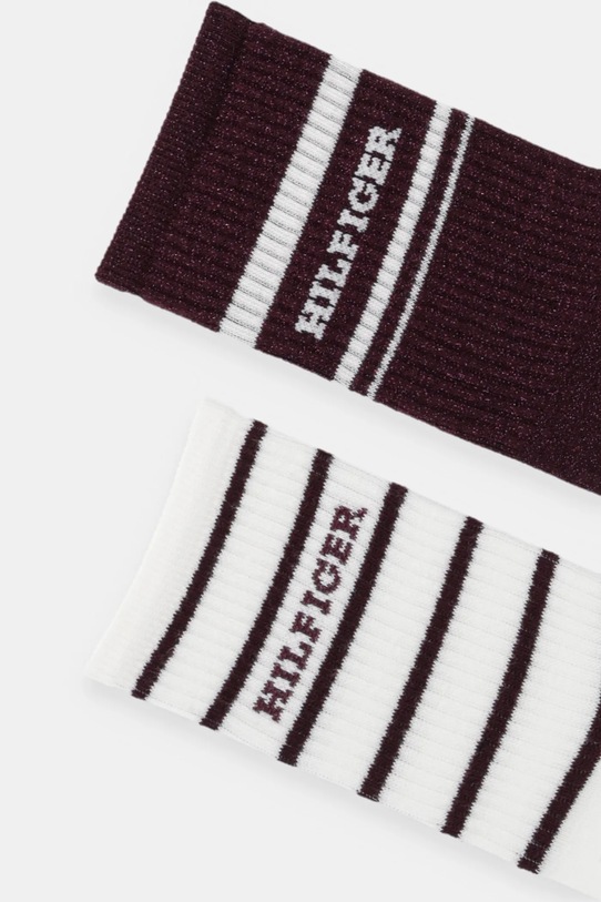 Tommy Hilfiger skarpetki 2-pack 701236457 bordowy AW25