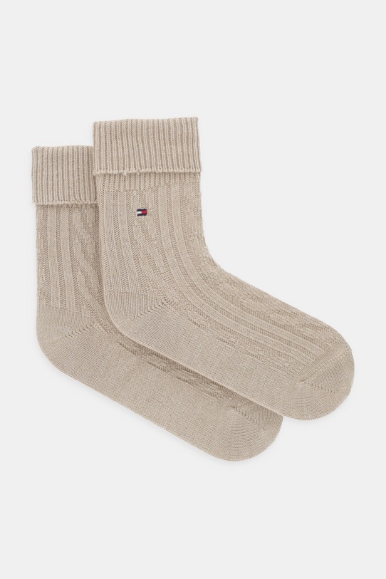 Tommy Hilfiger șosete cu lână sosete lungi bej 701236462
