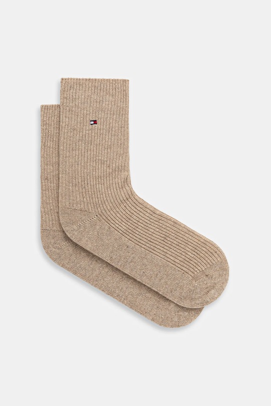 Ponožky Tommy Hilfiger dlouhé ponožky béžová 701236465