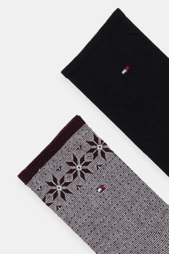Tommy Hilfiger șosete 2-pack 701236502 burgundia AW25