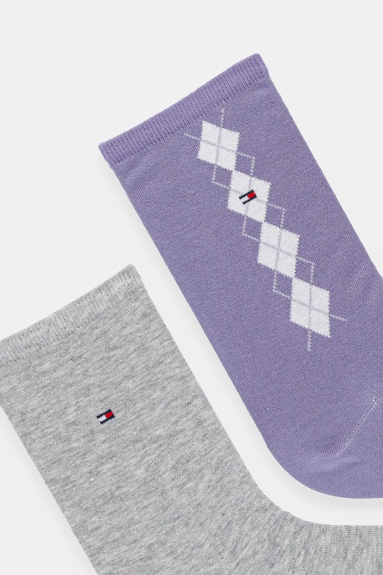 Tommy Hilfiger skarpetki 2-pack 701236734 fioletowy AW25