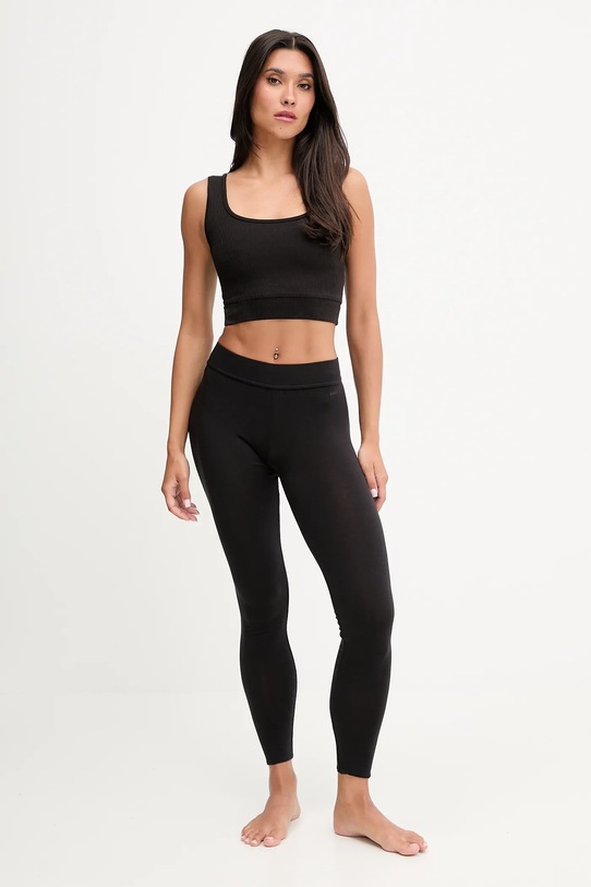 Leggings lounge με προσθήκη μαλλιού BOSS 50550092 μαύρο AW25
