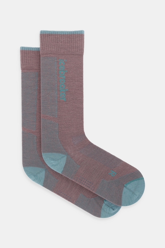 Icebreaker calze con lana Merino Ski+ Ultralight Planet friendly turchese IB0A573T0HL1
