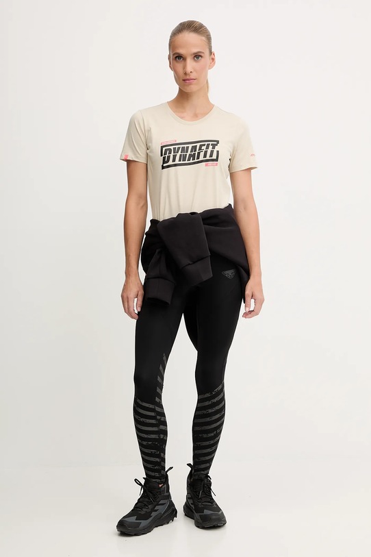 Dynafit legginsy sportowe Trail Reflective 08.0000071991 czarny AW25