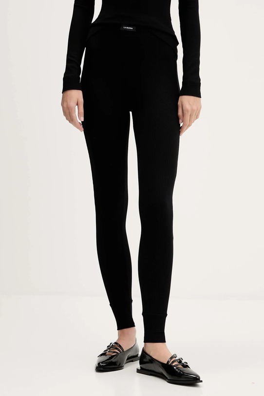 La Mania legginsy z elastanem czarny CARE