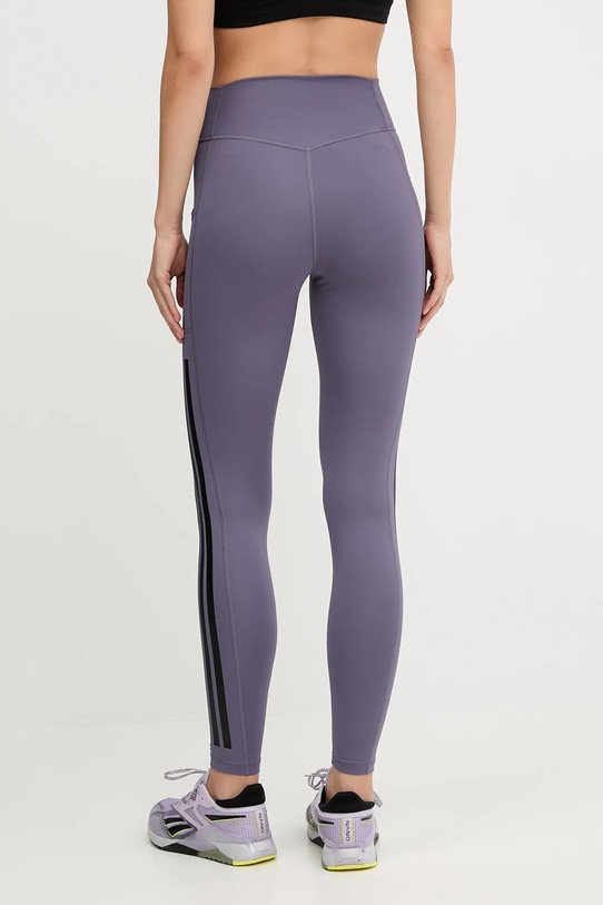 Odzież adidas Performance legginsy treningowe Opt 3S JX7322 fioletowy