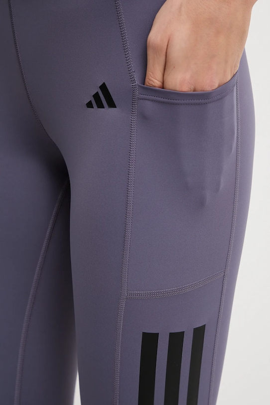 adidas Performance legginsy treningowe Opt 3S fioletowy JX7322