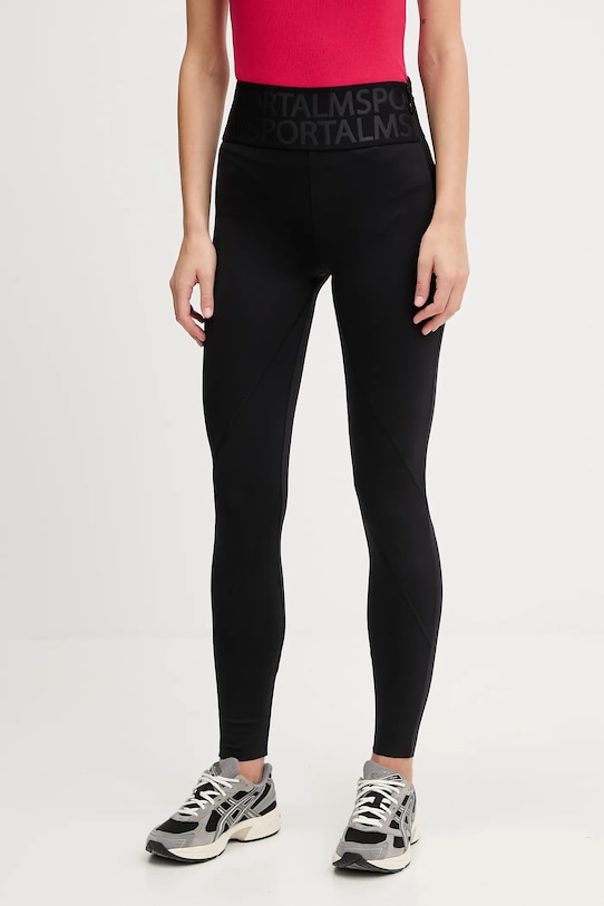 Sportalm legginsy Gavin z elastanem czarny 650209