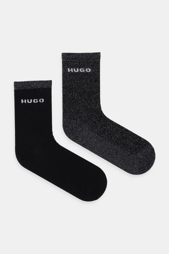 Шкарпетки HUGO 2-pack аплікація чорний 50546406