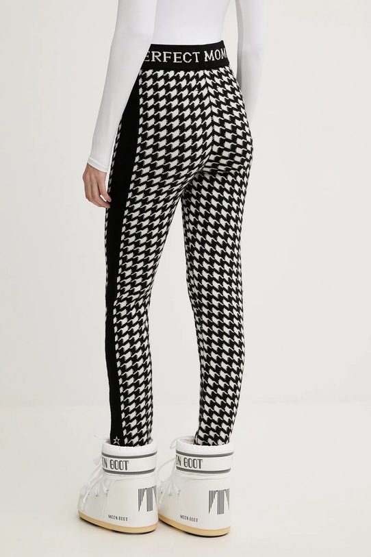 Odzież Perfect Moment legginsy wełniane Houndstooth W3001264 czarny