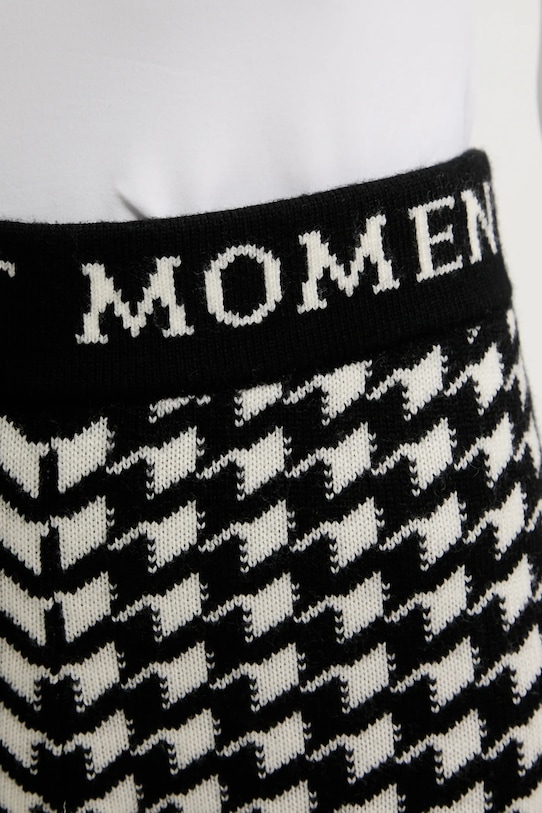 Perfect Moment legginsy wełniane Houndstooth czarny W3001264