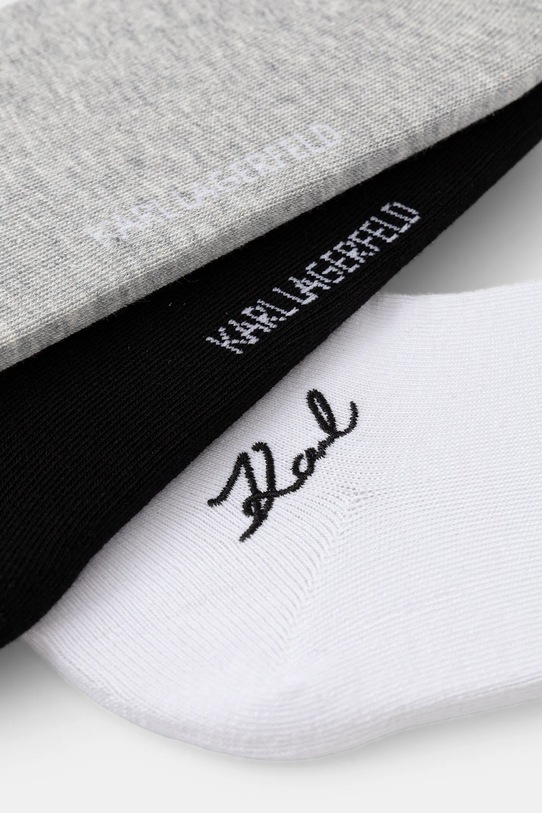 Karl Lagerfeld skarpetki K/SIGNATURE 3-pack A4W47034 szary AW25