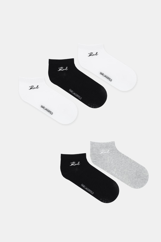Karl Lagerfeld skarpetki 5-pack skarpetki krótkie czarny A4W47035