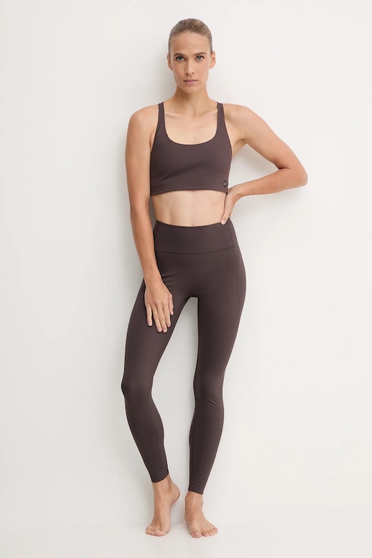 Tajice za jogu On Studio 1WF10580569 smeđa AW25