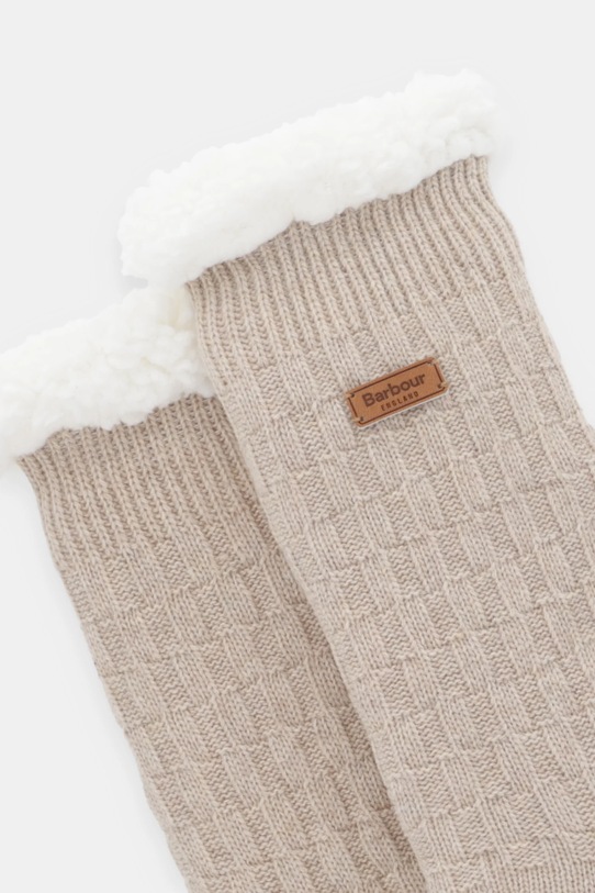 Barbour șosete din amestec de lână LAC0297 maro AW25