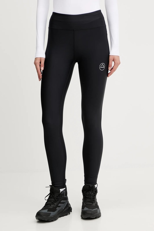 LA Sportiva legginsy treningowe Aerial z elastanem czarny ZACG008