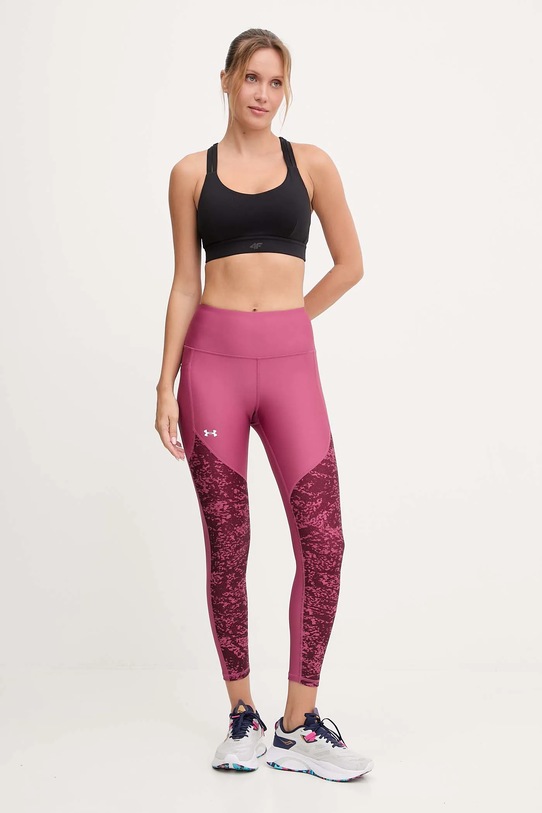 Tréninkové legíny Under Armour 1386407 burgundské AW25