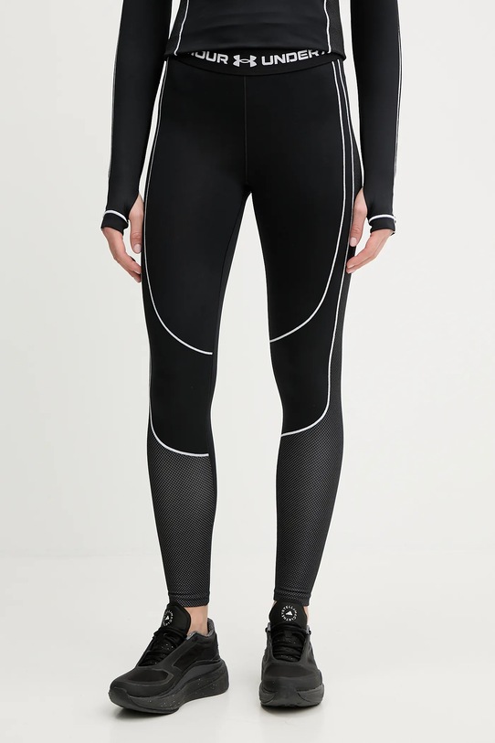 Under Armour legginsy treningowe ColdGear dzianina czarny 6003997