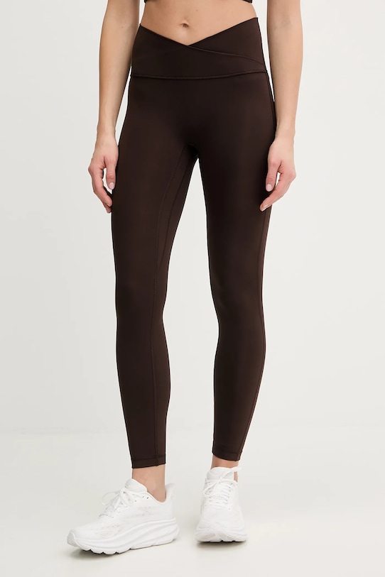Pajkice za vadbo adidas Performance Z elastanom rjava KT3284
