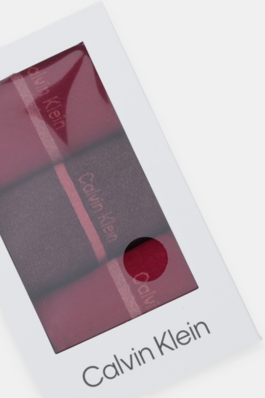 Odzież Calvin Klein skarpetki 3-pack 701235369 bordowy