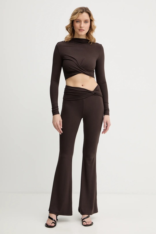 La Mania legginsy JULIEN JULIEN brązowy AW25