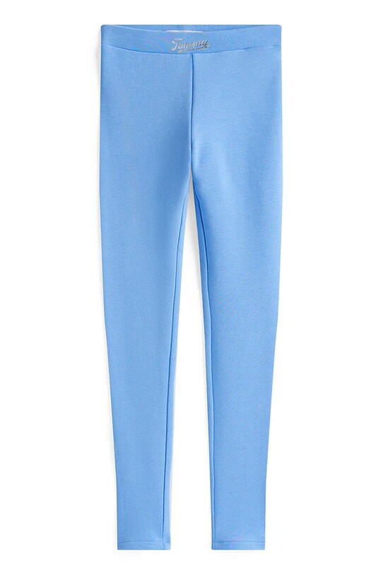 Tommy Hilfiger legginsy bawełna niebieski KG0KG08628.128.176.9BYA