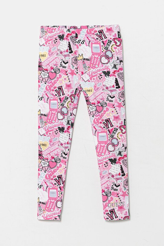 Guess gyerek legging elasztánnal rózsaszín K5YB00.K6YW4.9BYA