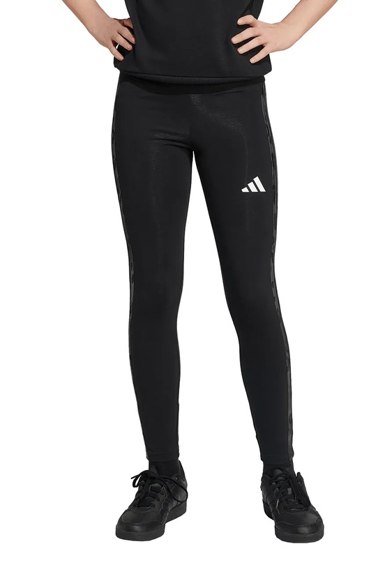 adidas legginsy dziecięce aplikacja czarny KC5451