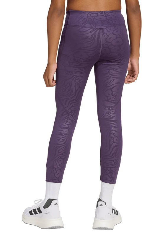 adidas legginsy dziecięce JM3910 fioletowy AW25
