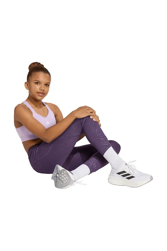 adidas legginsy dziecięce fioletowy JM3910
