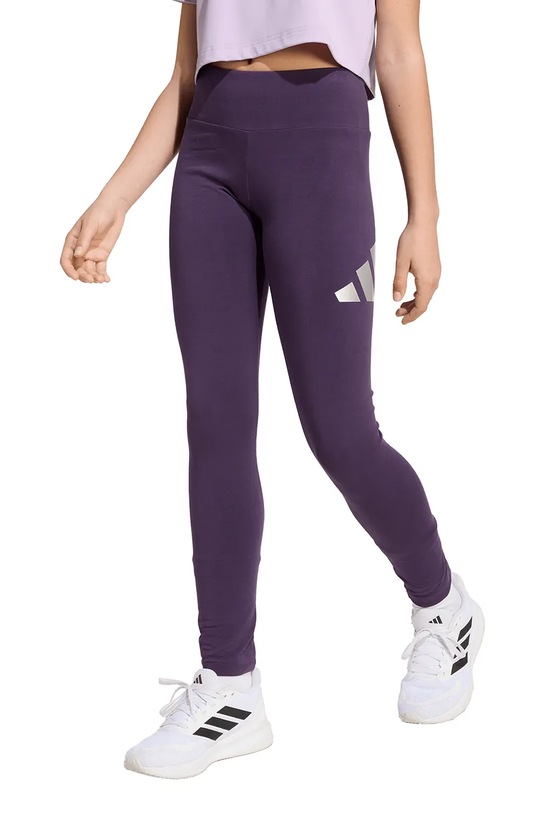 adidas legginsy dziecięce z elastanem fioletowy JW2411