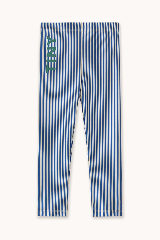 Tinycottons legginsy dziecięce STRIPES SHINY LEGGINGS AW25.331 niebieski AW25