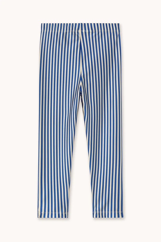 Dziewczynka Tinycottons legginsy dziecięce STRIPES SHINY LEGGINGS AW25.331 niebieski