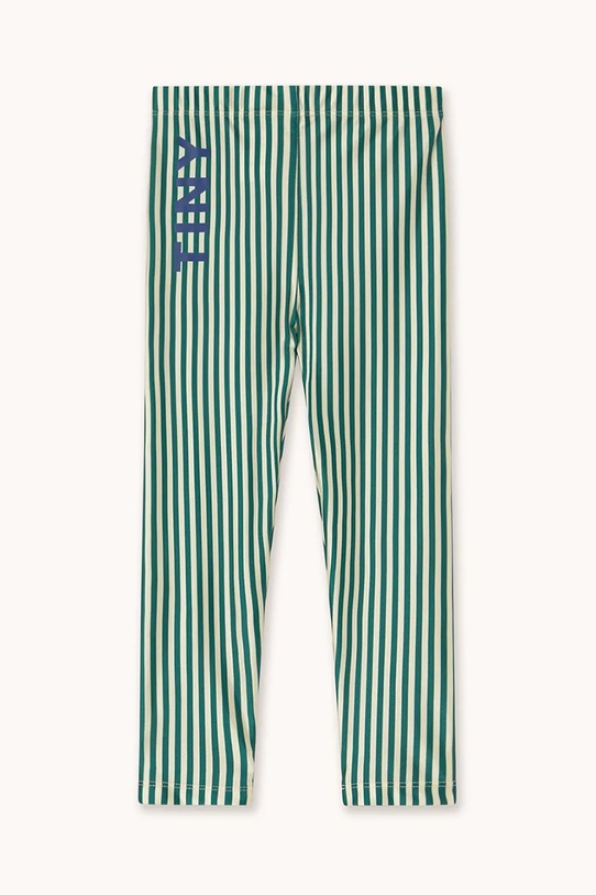 Detské legíny Tinycottons STRIPES SHINY LEGGINGS AW25.331 zelená AW25