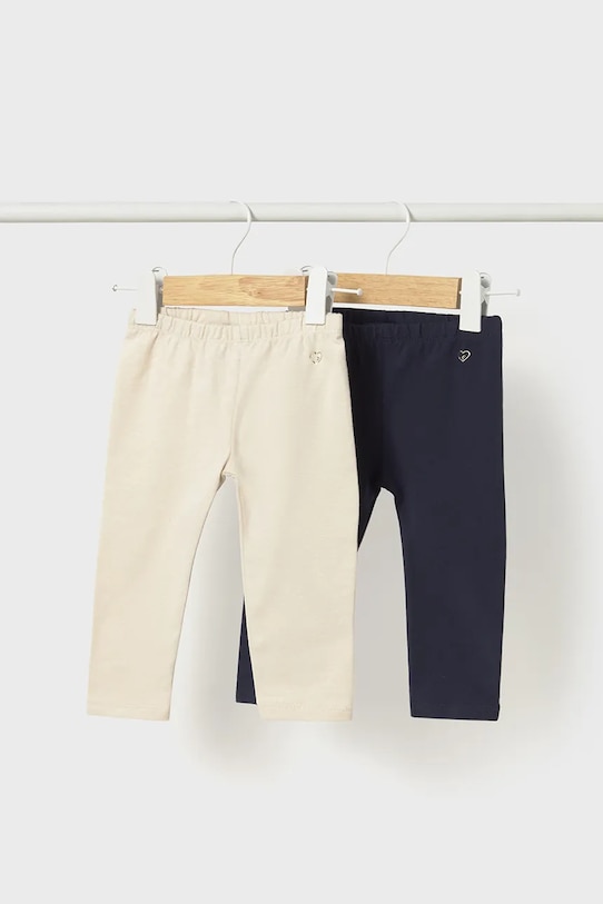 Mayoral leggins copii 2-pack tricotaj bleumarin 702.4K.Baby.9BYA