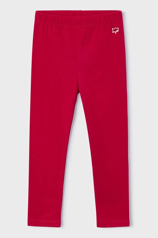 Mayoral legginsy dziecięce bawełna czerwony 717.6D.Mini.9BYA