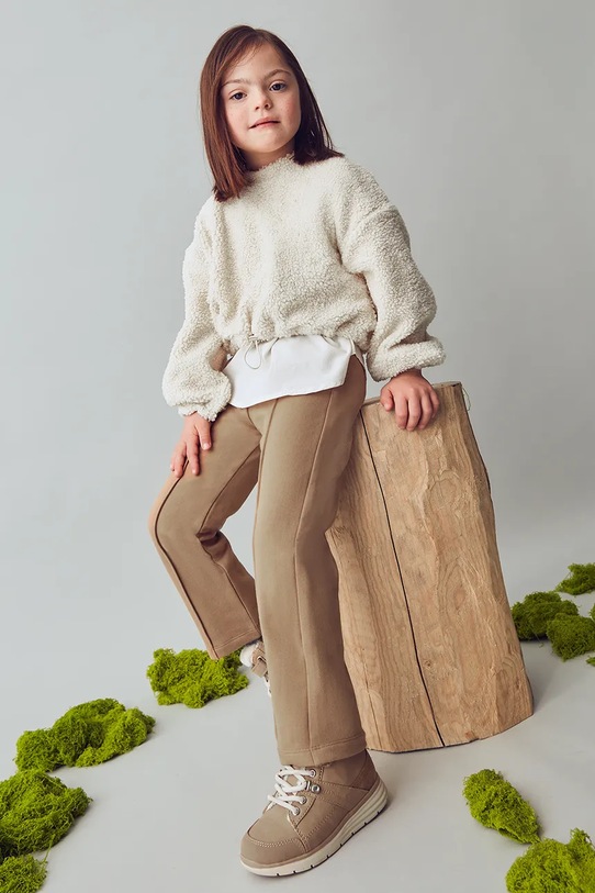 Mayoral legginsy dziecięce brązowy 4714.6E.Mini.9BYA