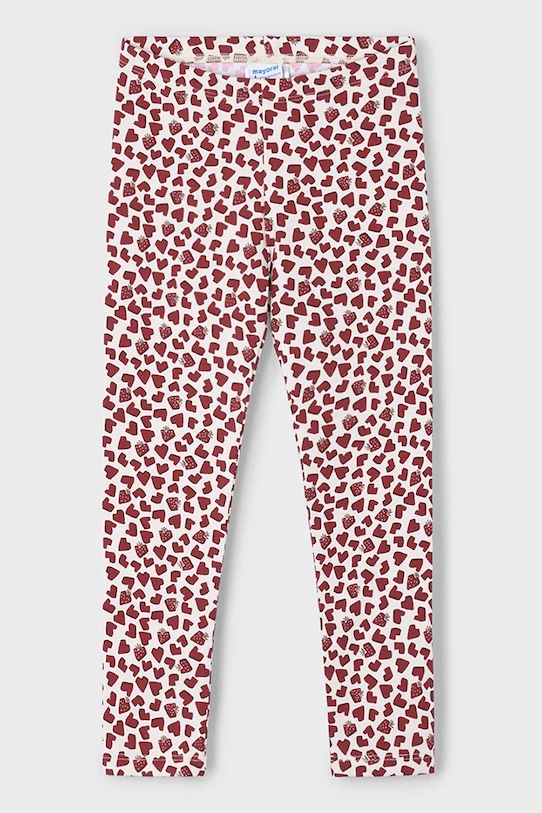 Mayoral legginsy dziecięce z elastanem czerwony 4716.6B.Mini.9BYA