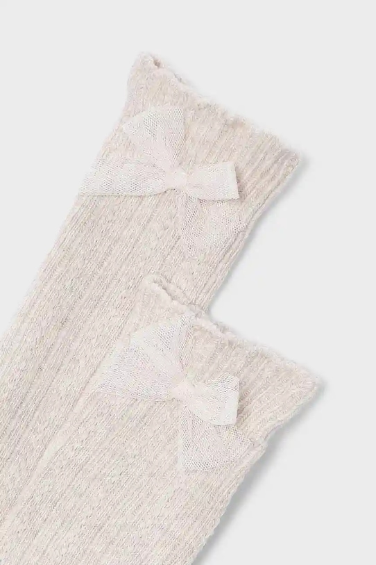 Mayoral skarpetki dziecięce 10055.6L.Mini.9BYA beżowy AW25