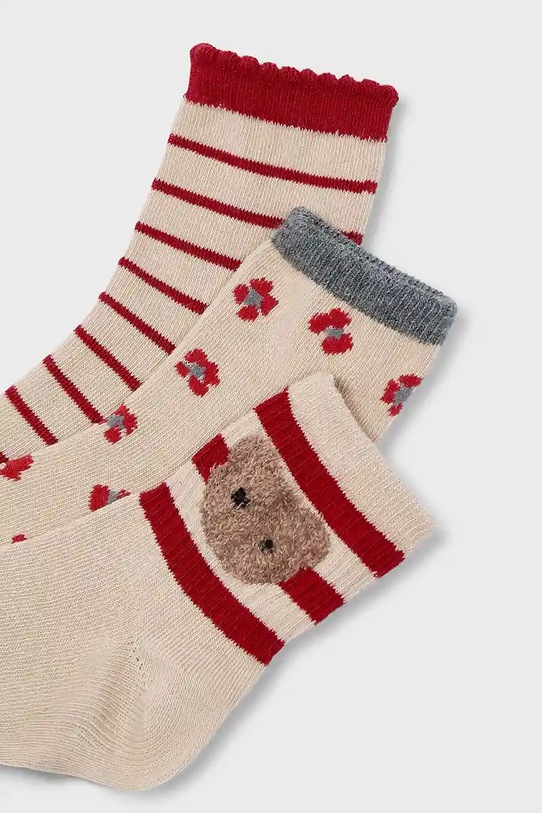 Mayoral calzini neonato/a pacco da 3 10056.6G.Mini.9BYA beige AW25